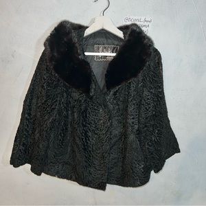 50-60’s Vintage Bullocks Los Angeles Mink Fur Overcoat
